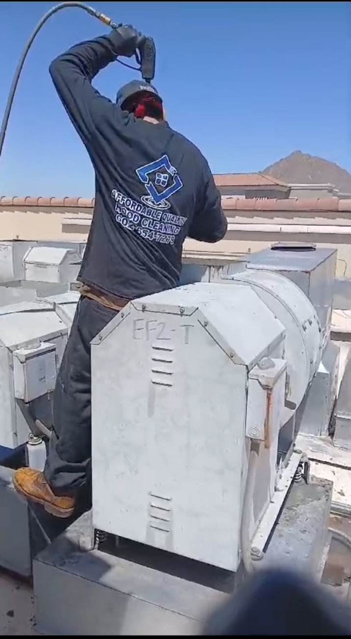 Affordable Quality Exhaust Hood Commercial Kitchen Rooftop Clean Arizona Phoenix
